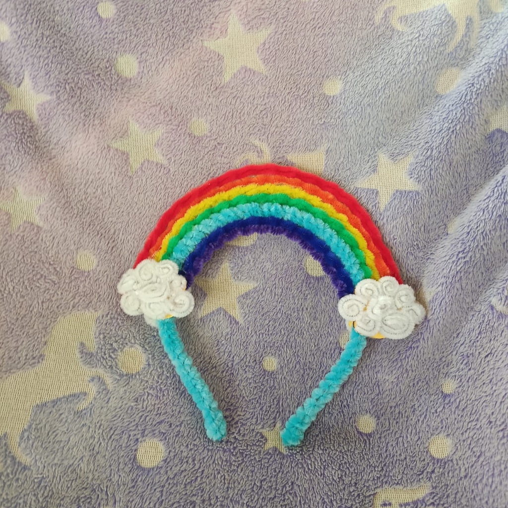 Handmade Rainbow Hairband